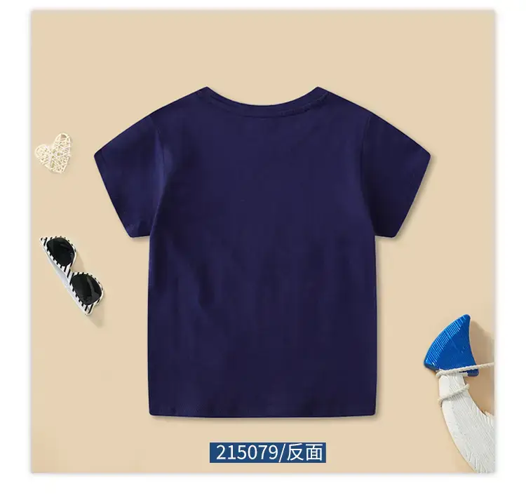 European American Kids T-Shirts 2025 Summer New Half-Sleeved Baby Casual Boys Short Sleeve — feature 8