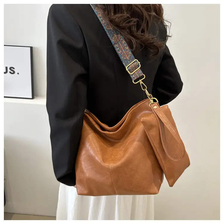 Vintage Beige Bucket Bag Women 2024 New Arrival — feature 19