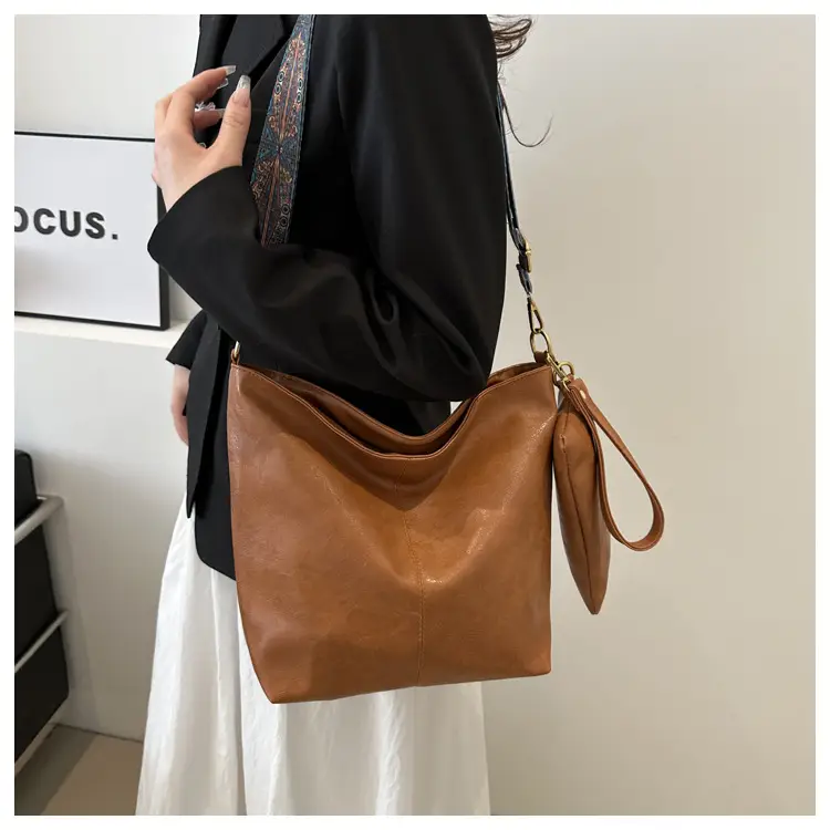 Vintage Beige Bucket Bag Women 2024 New Arrival — feature 20