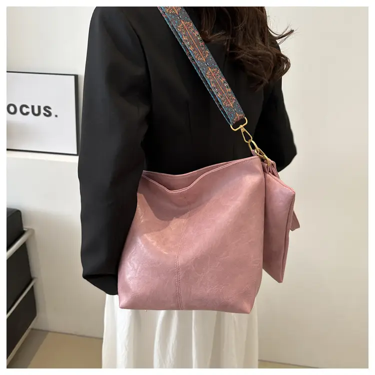 Vintage Beige Bucket Bag Women 2024 New Arrival — feature 22