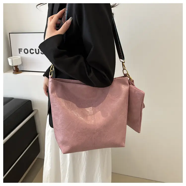 Vintage Beige Bucket Bag Women 2024 New Arrival — feature 23