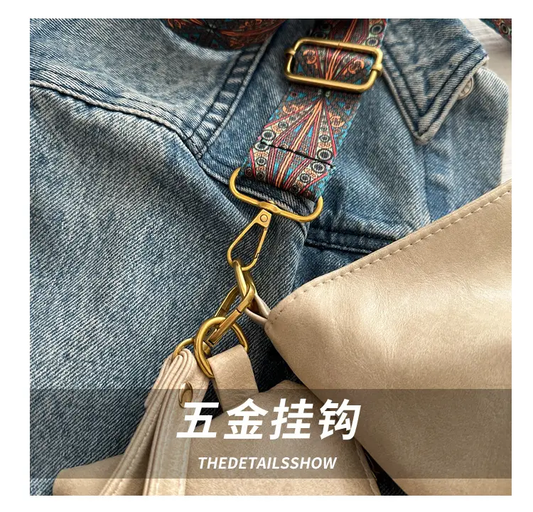 Vintage Beige Bucket Bag Women 2024 New Arrival — feature 6