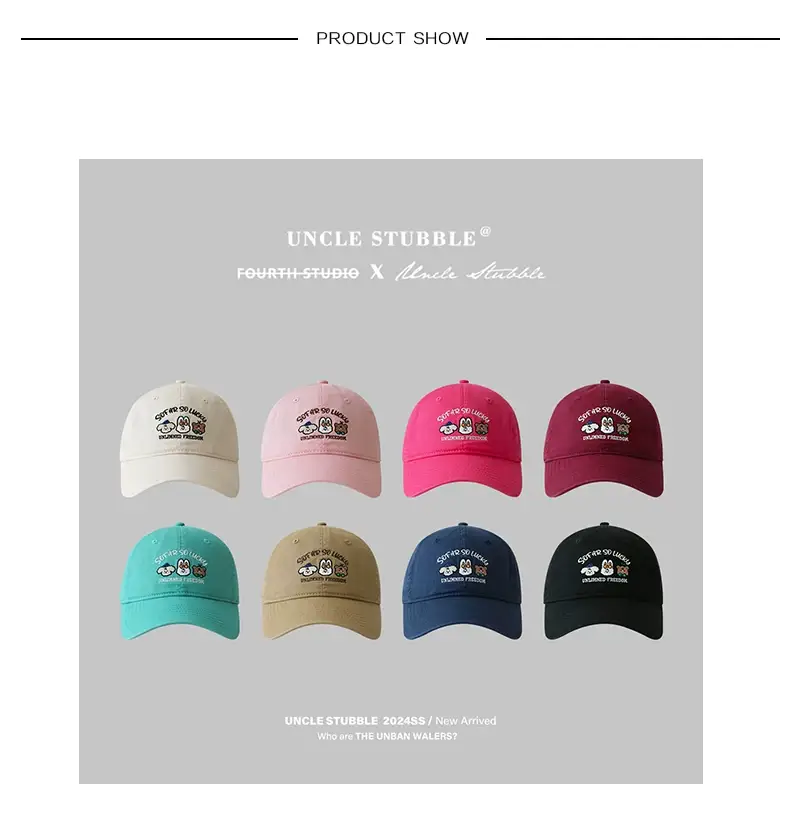 Japanese Style Cartoon Cap for Girls Sweet Age Reducing Curved Cap — feature 1