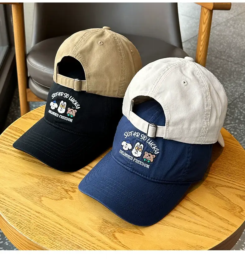 Japanese Style Cartoon Cap for Girls Sweet Age Reducing Curved Cap — feature 4