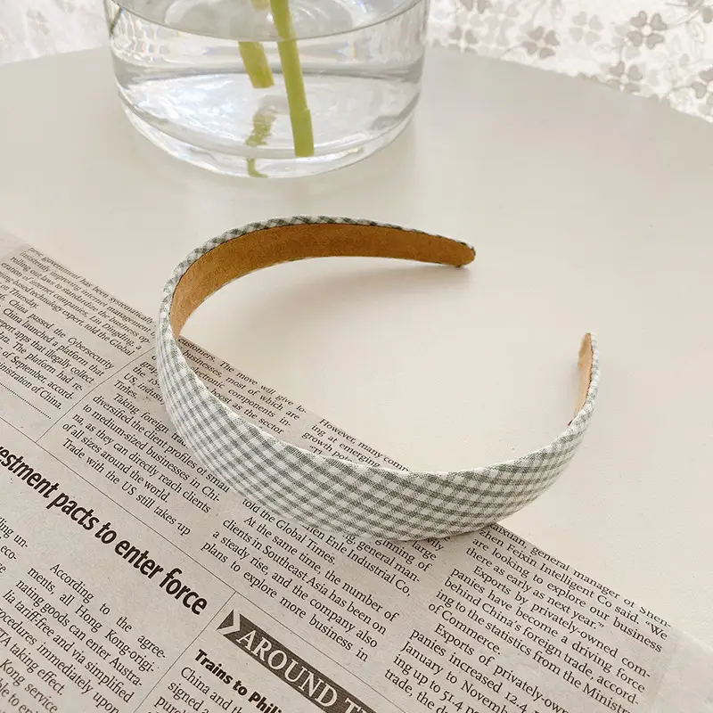 Korean-style Blue Velvet Hair Hoop for Women - Image 7