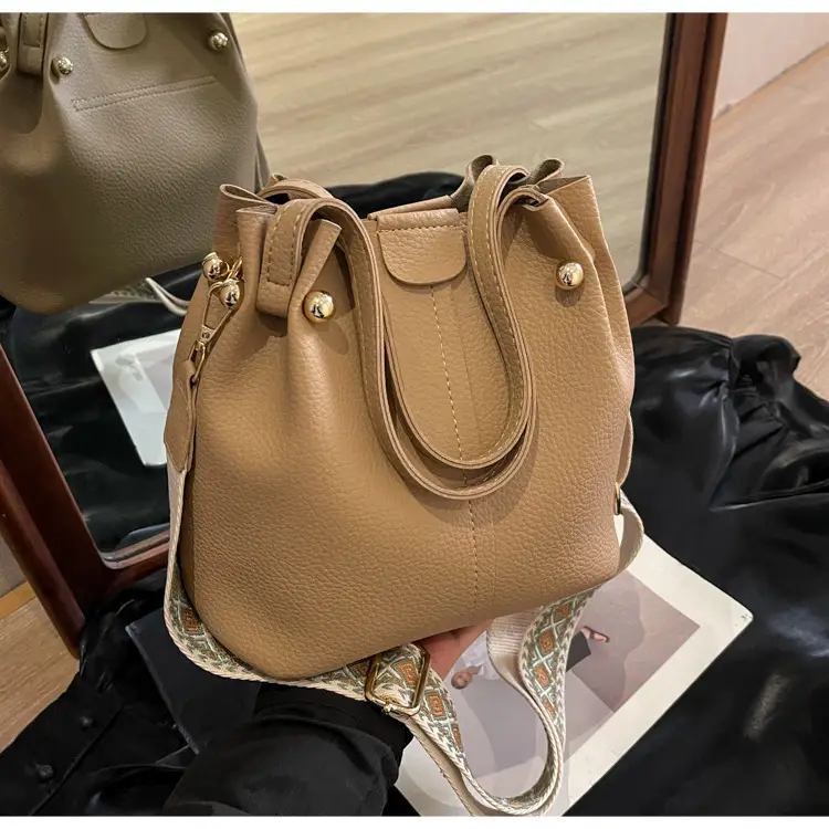 Black Korean Style Bucket Bag for Women — feature 26