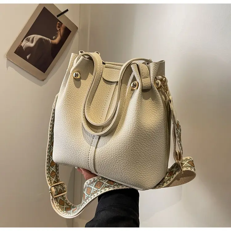 Black Korean Style Bucket Bag for Women — feature 28