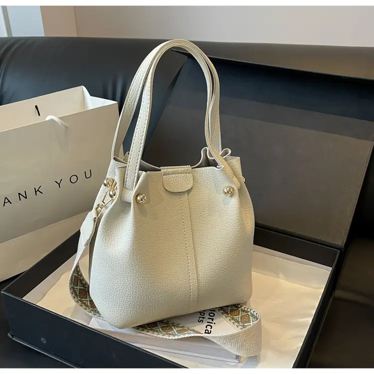 Black Korean Style Bucket Bag for Women — feature 29
