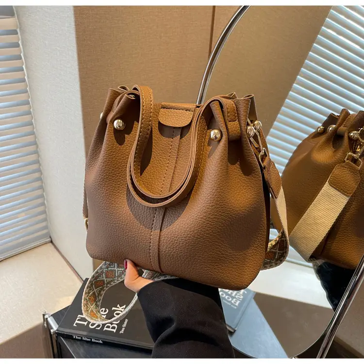 Black Korean Style Bucket Bag for Women — feature 32