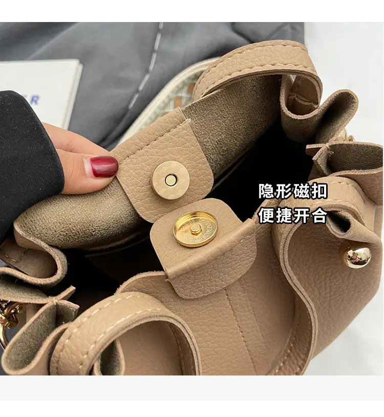 Black Korean Style Bucket Bag for Women — feature 5