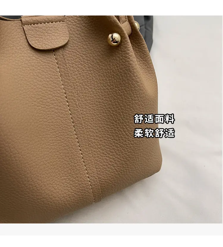 Black Korean Style Bucket Bag for Women — feature 7