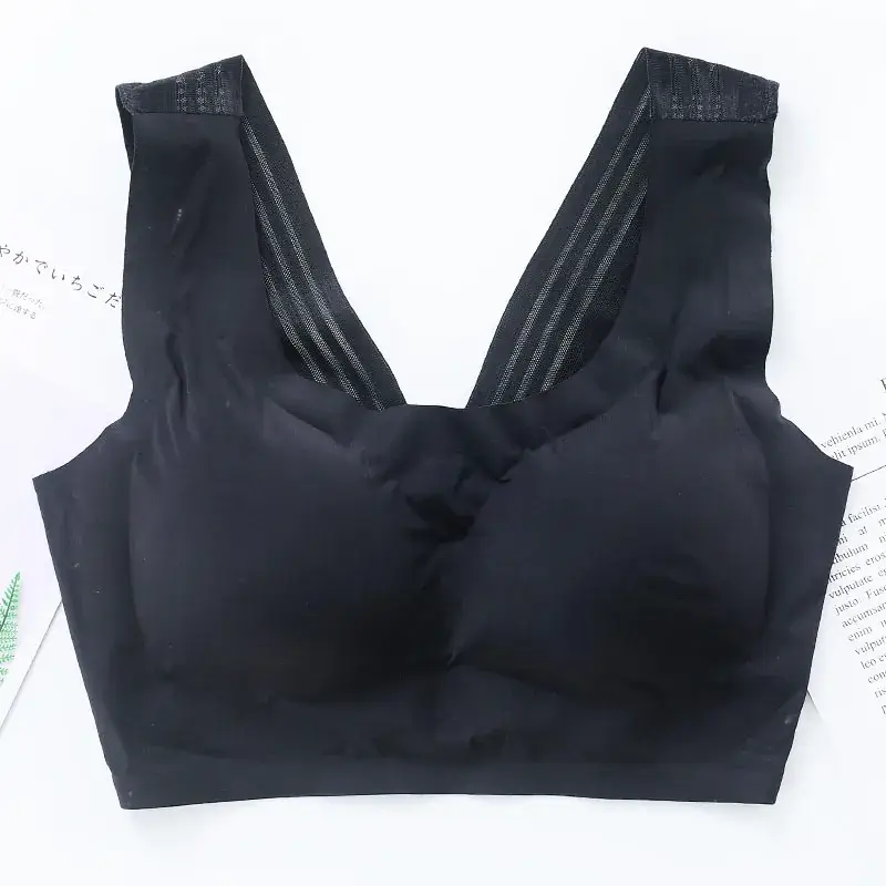 Purple Back Seamless Sports Push-Up Vest Large - Image 4