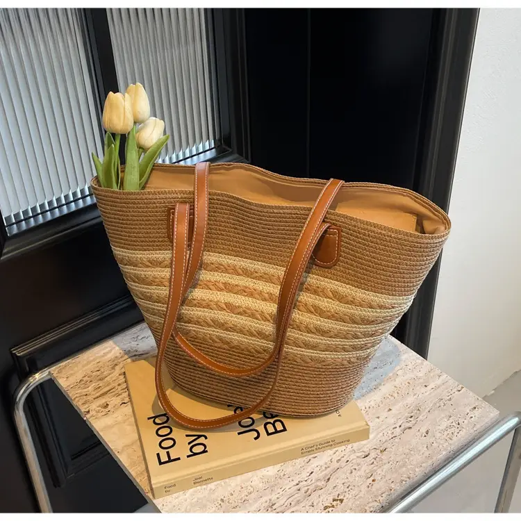Women Straw Woven Large Capacity Shoulder Bag 2024 — feature 20