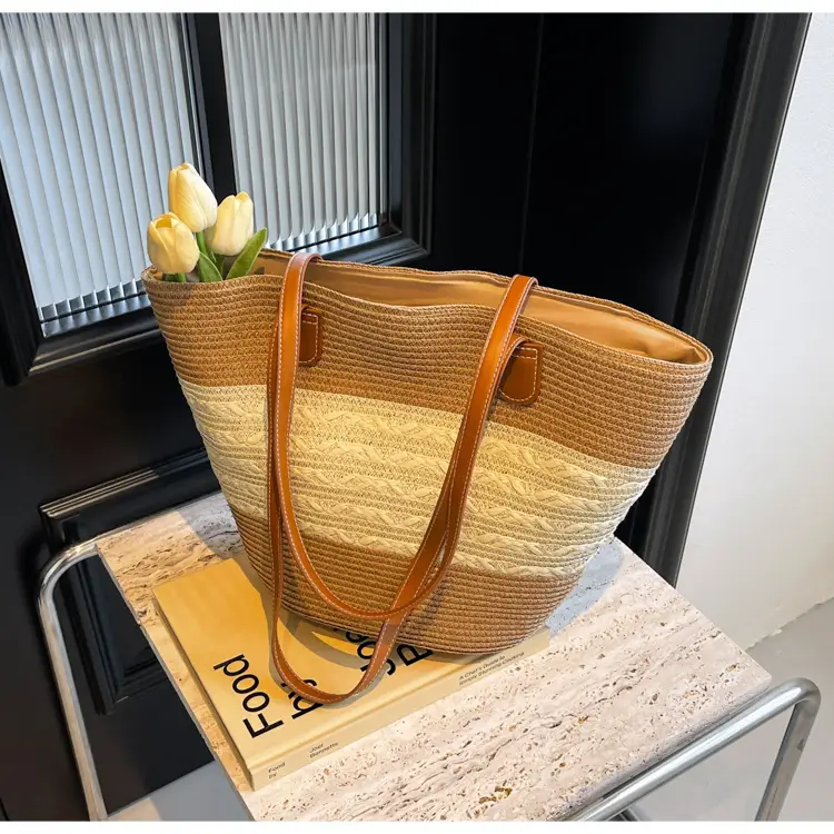 Women Straw Woven Large Capacity Shoulder Bag 2024 — feature 21