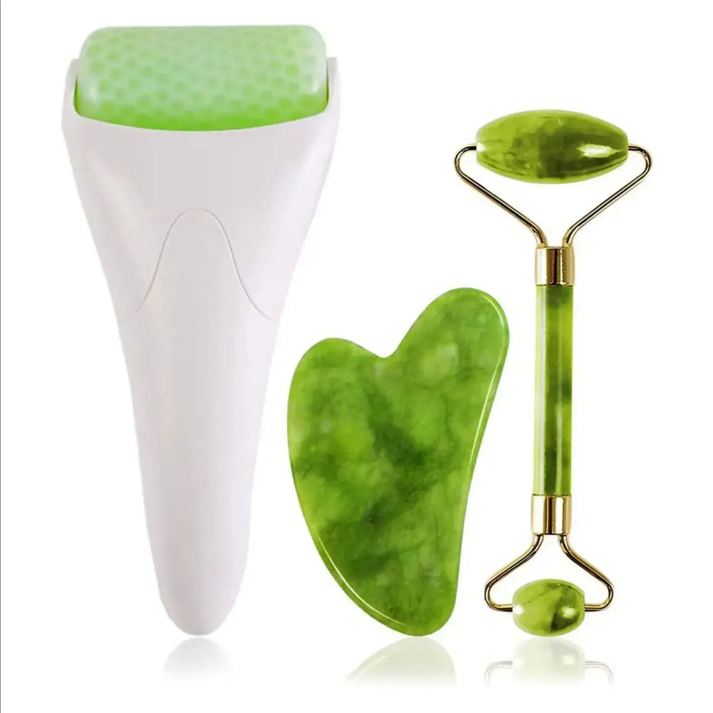 Pink Ice Roller for Facial Massage Home Beauty Tool