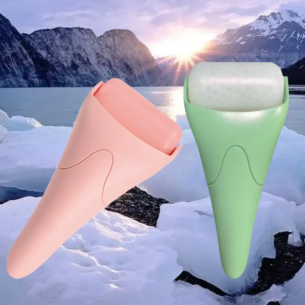 Pink Ice Roller for Facial Massage Home Beauty Tool — feature 14