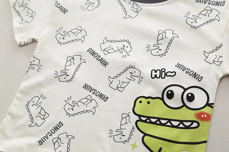 Kids Dinosaur Cotton T-Shirt Shorts Set 1-5Yr — feature 12