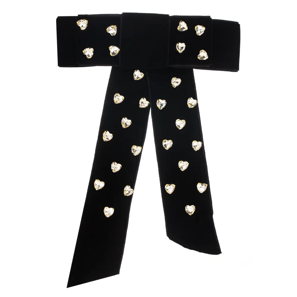 Black Heart Hairpin with High-Quality Spring Clip - Image 7