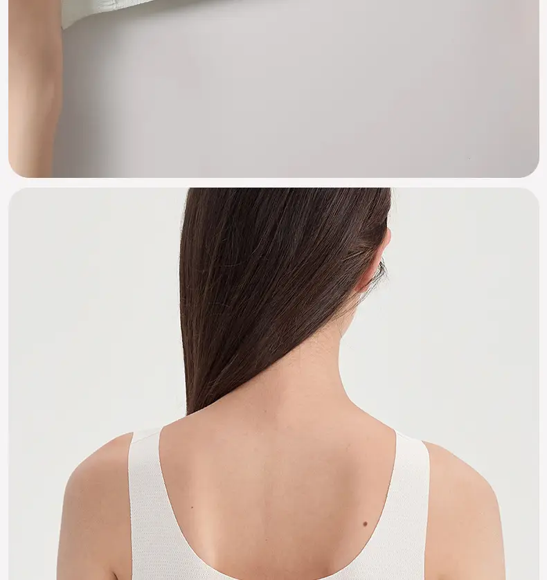 Girls' Sports Bubble Wrap 12-15 Years Old Student Intimates Teenagers Junior High School Development Period Fixed Cup Vest — feature 19