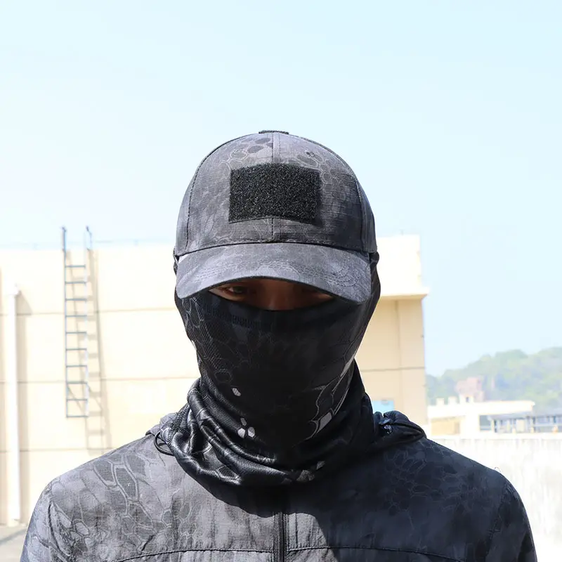 Camouflage Tactical Headscarf Sun Protector Cycling Mask Brown - Image 24