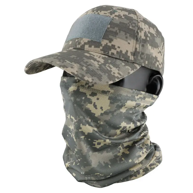 Camouflage Tactical Headscarf Sun Protector Cycling Mask Brown - Image 27