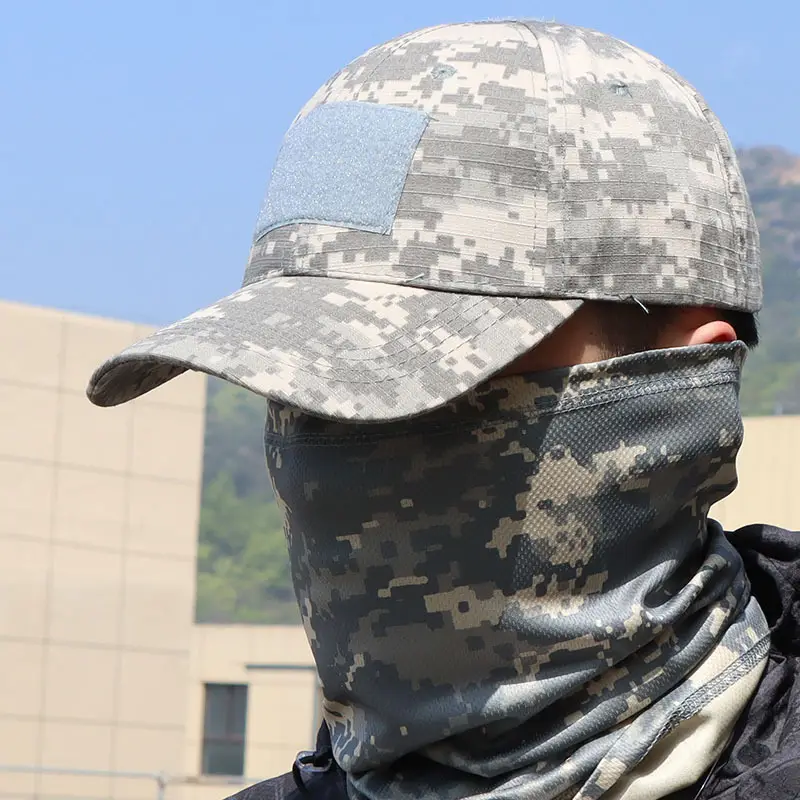 Camouflage Tactical Headscarf Sun Protector Cycling Mask Brown — feature 7