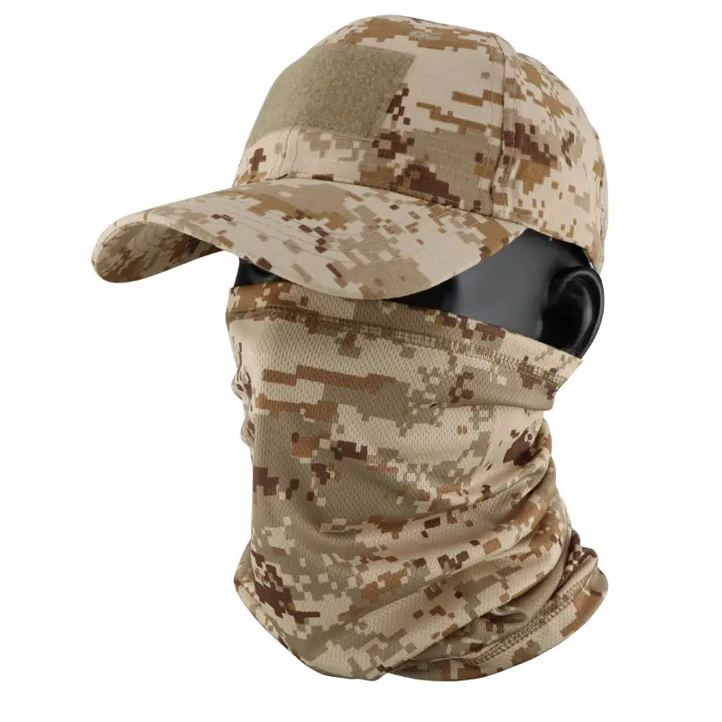 Camouflage Tactical Headscarf Sun Protector Cycling Mask Brown - Image 10