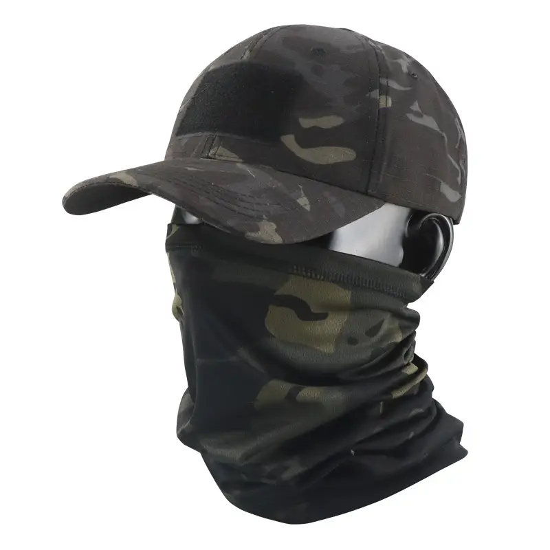 Camouflage Tactical Headscarf Sun Protector Cycling Mask Brown - Image 11