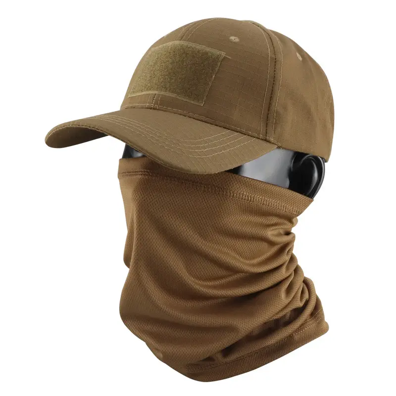 Camouflage Tactical Headscarf Sun Protector Cycling Mask Brown - Image 12
