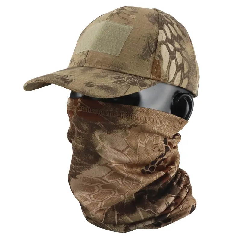 Camouflage Tactical Headscarf Sun Protector Cycling Mask Brown - Image 13