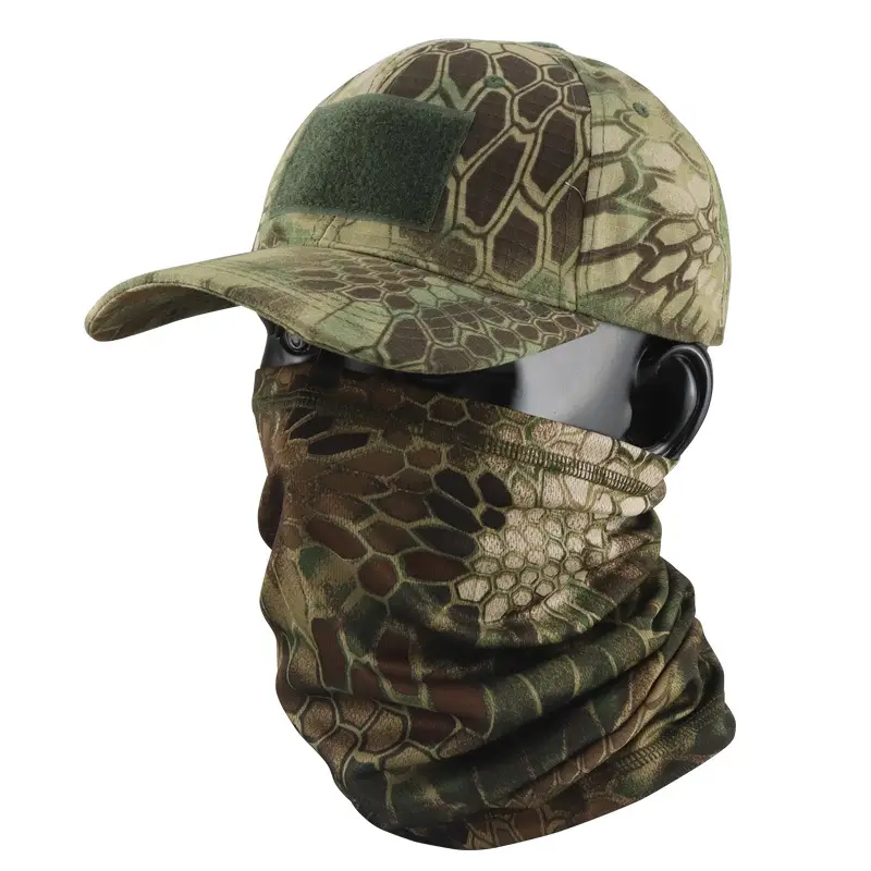 Camouflage Tactical Headscarf Sun Protector Cycling Mask Brown - Image 14