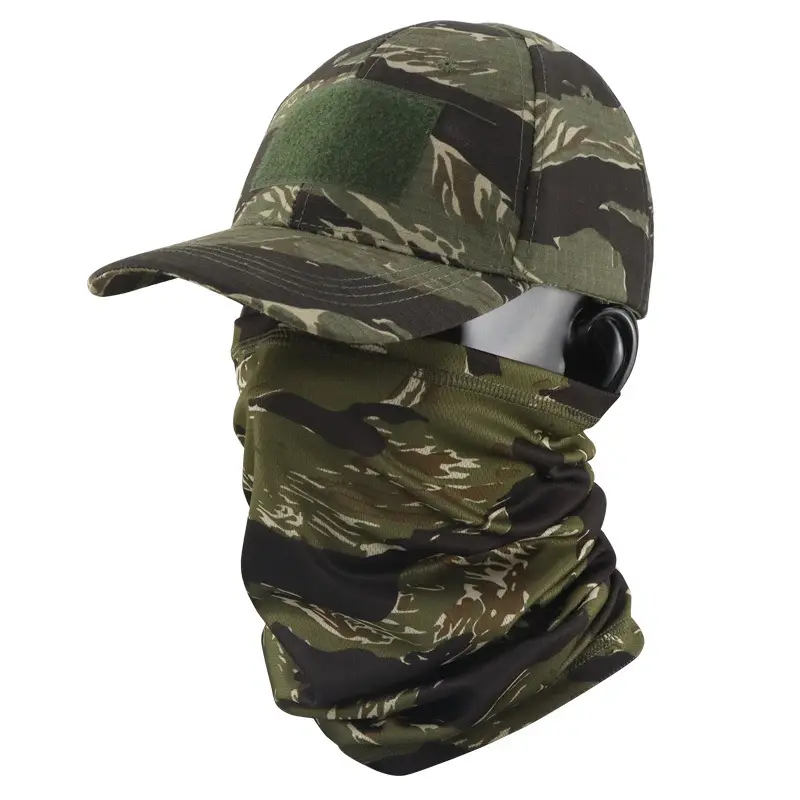 Camouflage Tactical Headscarf Sun Protector Cycling Mask Brown - Image 15