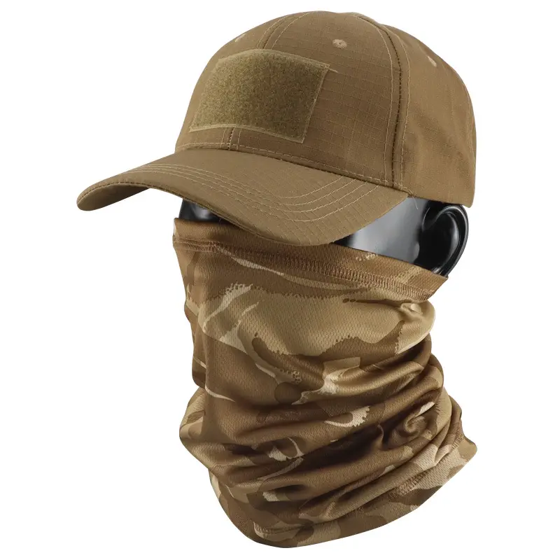 Camouflage Tactical Headscarf Sun Protector Cycling Mask Brown - Image 16