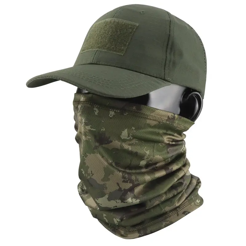 Camouflage Tactical Headscarf Sun Protector Cycling Mask Brown - Image 18