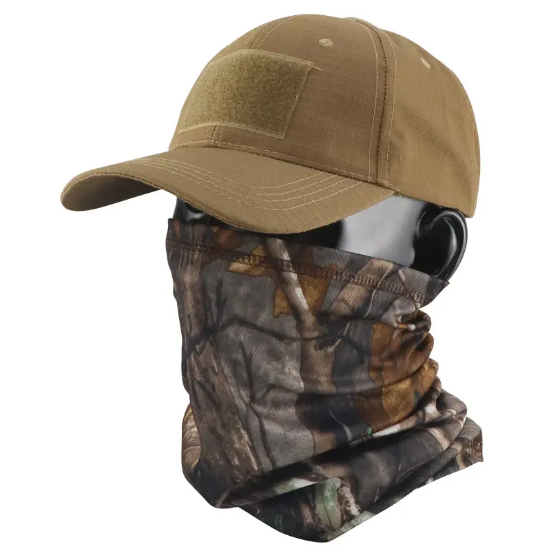 Camouflage Tactical Headscarf Sun Protector Cycling Mask Brown - Image 21