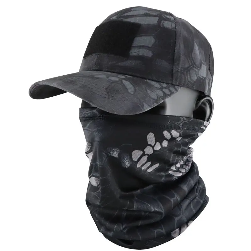 Camouflage Tactical Headscarf Sun Protector Cycling Mask Brown - Image 4