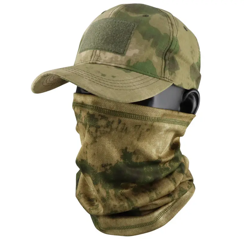 Camouflage Tactical Headscarf Sun Protector Cycling Mask Brown - Image 6