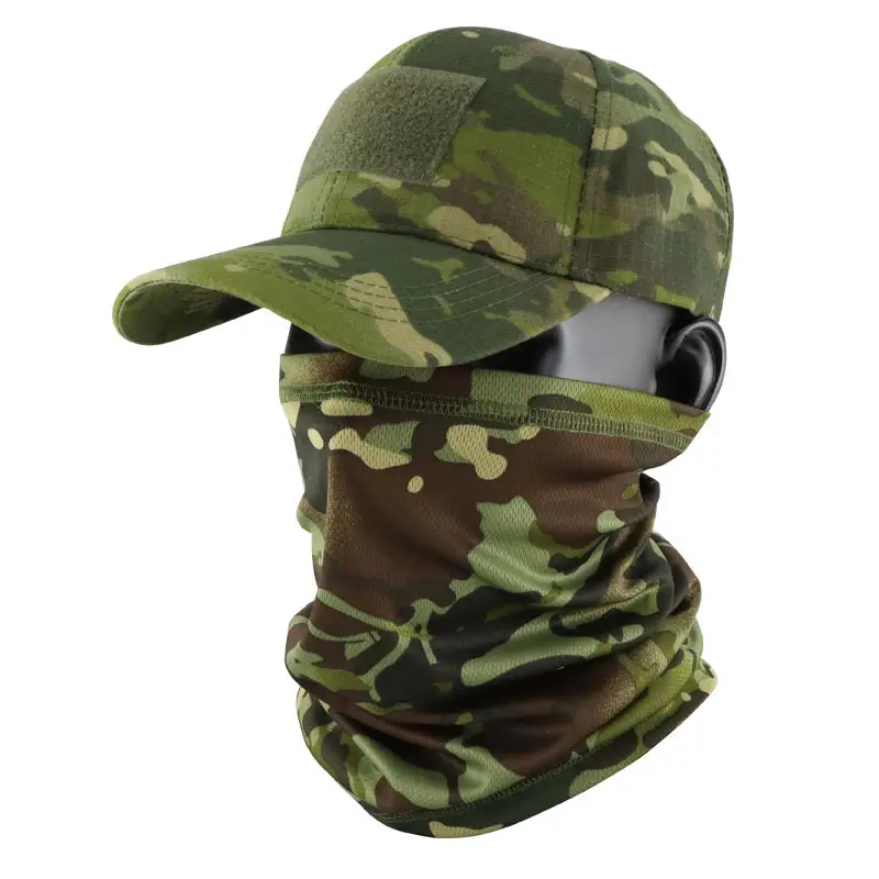 Camouflage Tactical Headscarf Sun Protector Cycling Mask Brown - Image 7