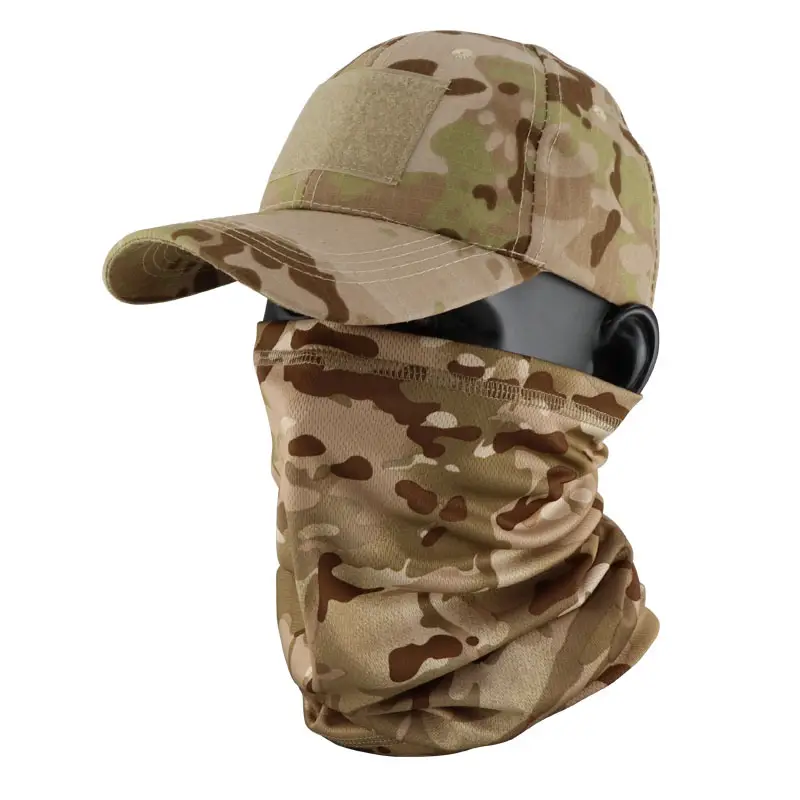 Camouflage Tactical Headscarf Sun Protector Cycling Mask Brown - Image 8