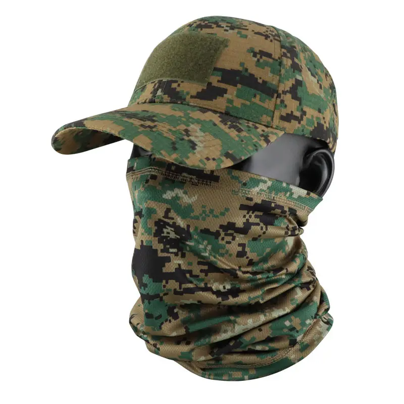 Camouflage Tactical Headscarf Sun Protector Cycling Mask Brown - Image 9