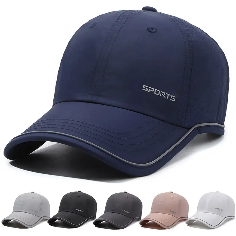 Men's Light Grey Baseball Cap Sports Wear - Image 7