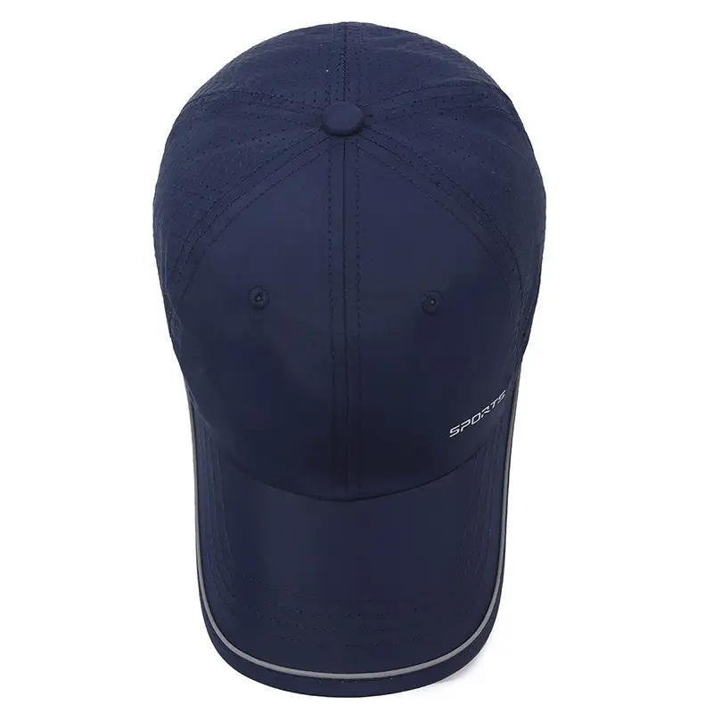 Men's Light Grey Baseball Cap Sports Wear - Image 9