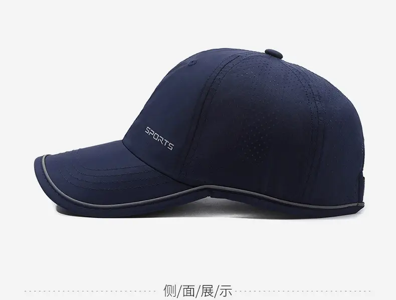 Men's Light Grey Baseball Cap Sports Wear — feature 10