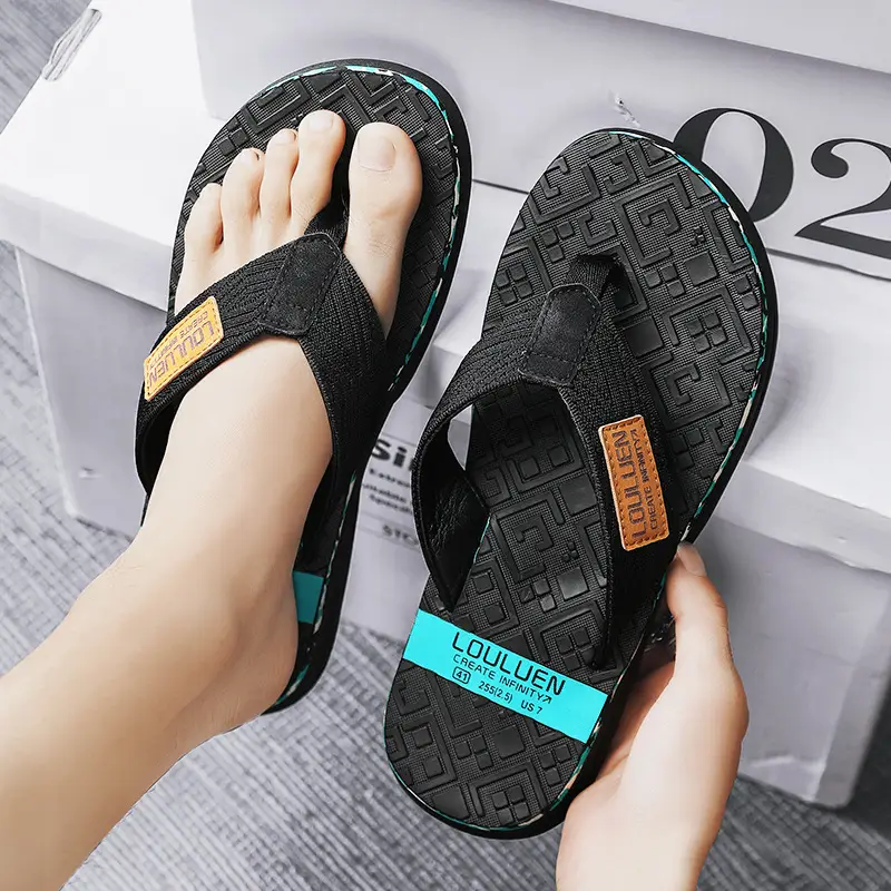 2024 Summer Flip Flops Men's Sandals Casual Trendy Non-slip Distinctive Fashionable Outer Wear Sandals and Slippers for Men - Image 18