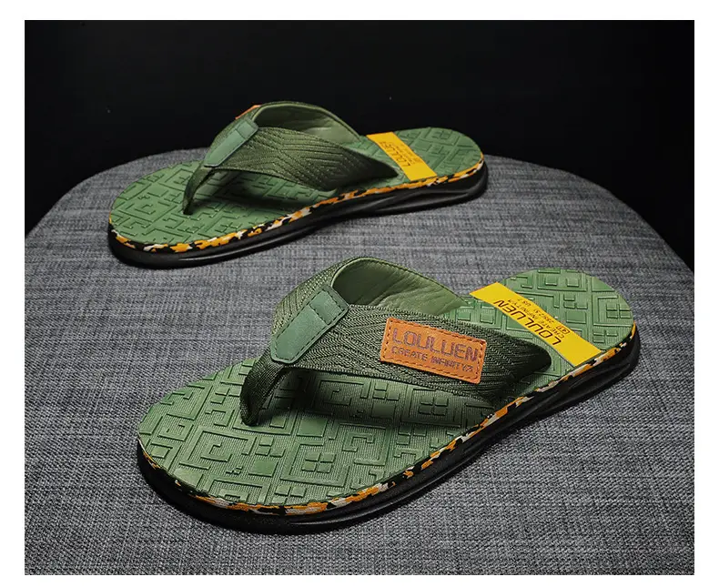 2024 Summer Flip Flops Men's Sandals Casual Trendy Non-slip Distinctive Fashionable Outer Wear Sandals and Slippers for Men — feature 19