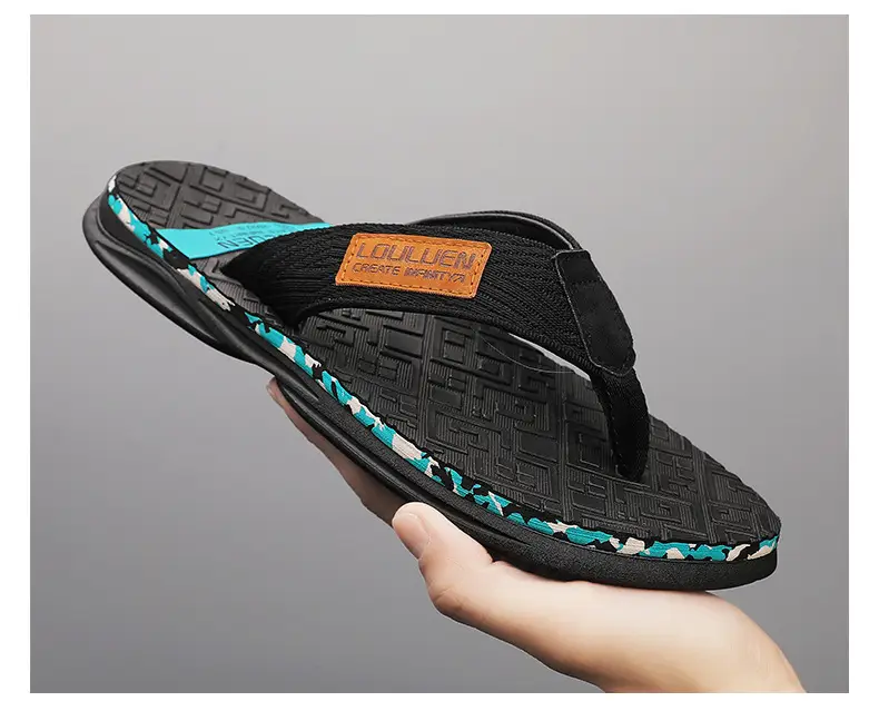 2024 Summer Flip Flops Men's Sandals Casual Trendy Non-slip Distinctive Fashionable Outer Wear Sandals and Slippers for Men — feature 21