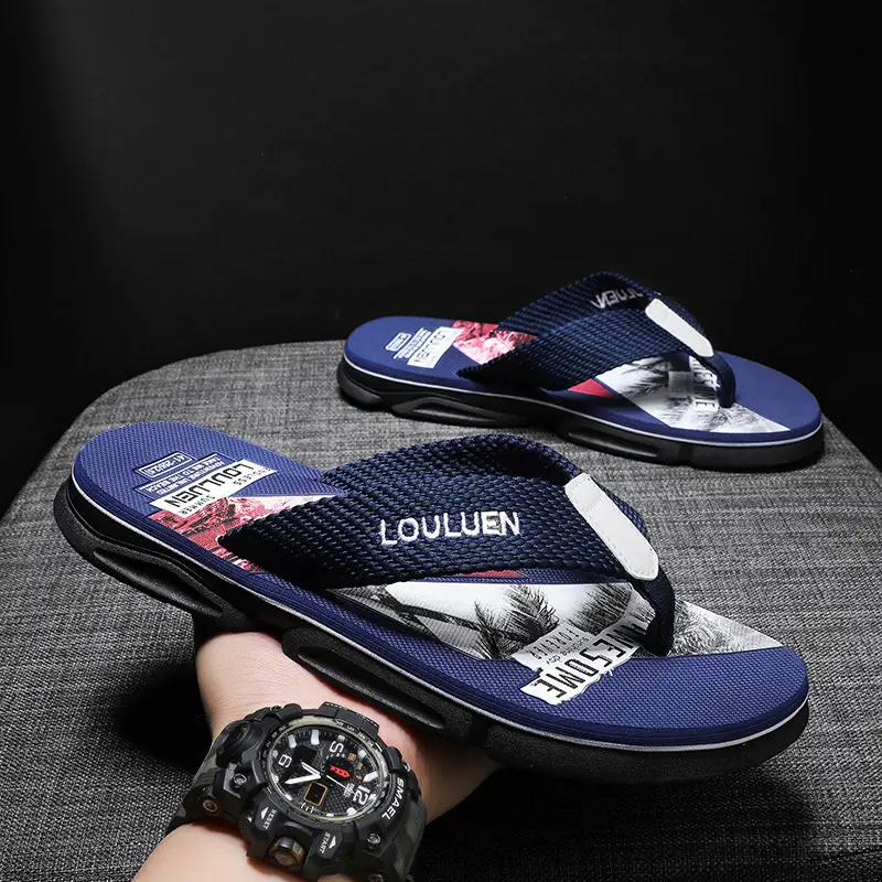 2024 Summer Flip Flops Men's Sandals Casual Trendy Non-slip Distinctive Fashionable Outer Wear Sandals and Slippers for Men - Image 11