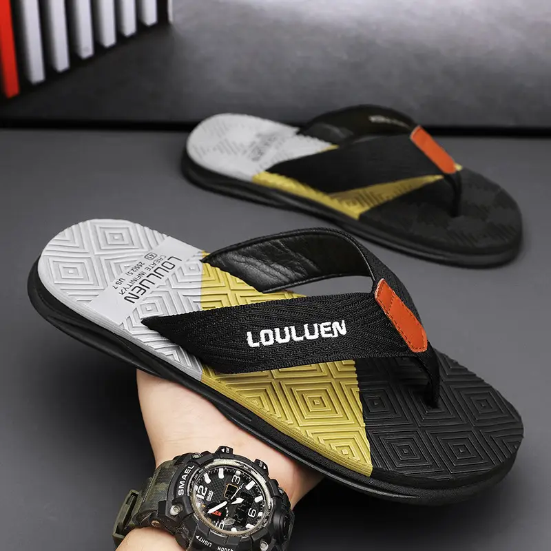 2024 Summer Flip Flops Men's Sandals Casual Trendy Non-slip Distinctive Fashionable Outer Wear Sandals and Slippers for Men - Image 14