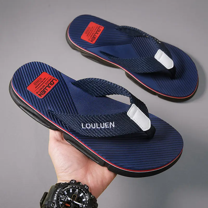 2024 Summer Flip Flops Men's Sandals Casual Trendy Non-slip Distinctive Fashionable Outer Wear Sandals and Slippers for Men - Image 8