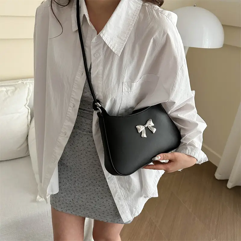 Sweet Bowknot Shoulder Bag for Women 2026 Summer - Image 2